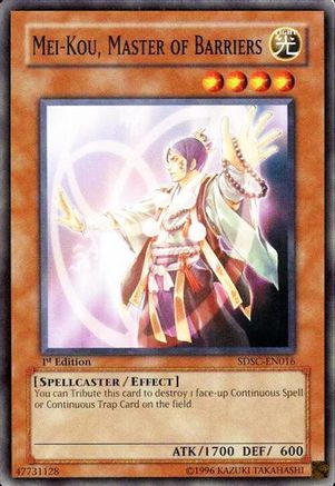 Mei-Kou, Master of Barriers (SDSC-EN016) - Structure Deck: Spellcaster's Command Unlimited