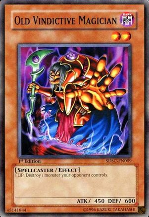 Old Vindictive Magician (SDSC-EN009) - Structure Deck: Spellcaster's Command 1st Edition