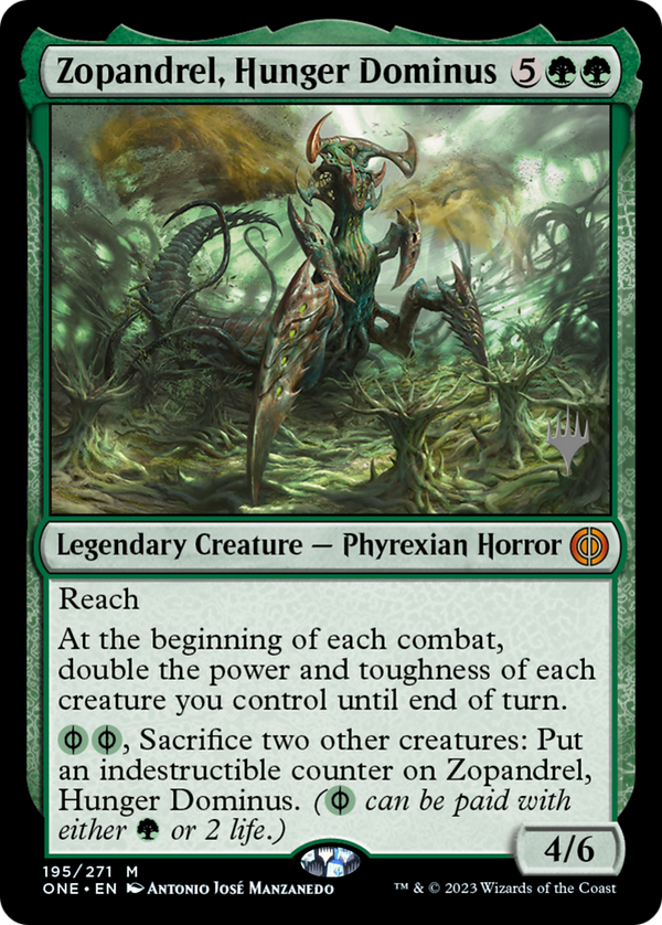 Zopandrel, Hunger Dominus (PPONE-195) - Phyrexia: All Will Be One Promos