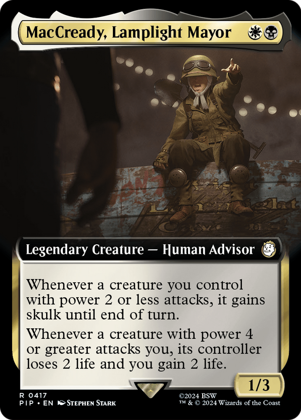 MacCready, Lamplight Mayor (Extended Art) (PIP-417) - Fallout: (Extended Art)