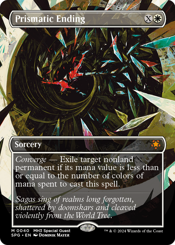 Prismatic Ending (Borderless) (SPG-040) - Special Guests Foil