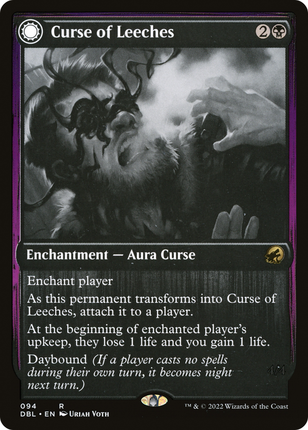 Curse of Leeches (DBL-094) - Innistrad: Double Feature: (Double Faced Transform) Foil