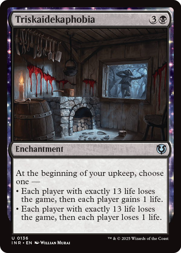Triskaidekaphobia (INR-136) - Innistrad Remastered: (enchantment) Foil