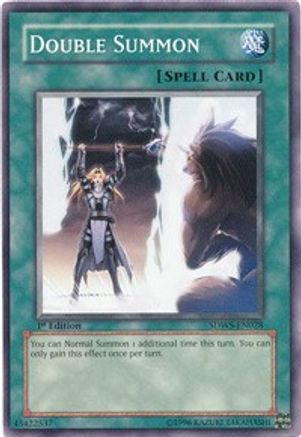Double Summon (SDWS-EN028) - Structure Deck: Warriors' Strike 1st Edition