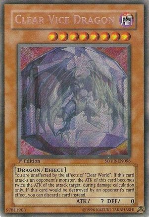 Clear Vice Dragon (SOVR-EN098) - Stardust Overdrive 1st Edition