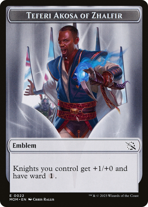 Teferi Akosa of Zhalfir Emblem (TMOM-022) - March of the Machine Tokens
