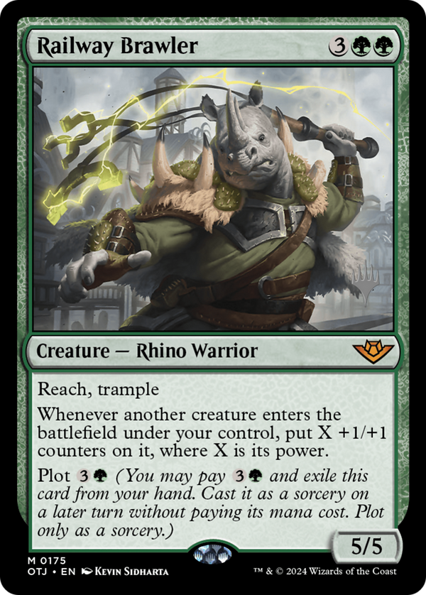 Railway Brawler (PPOTJ-175) - Outlaws of Thunder Junction Promos