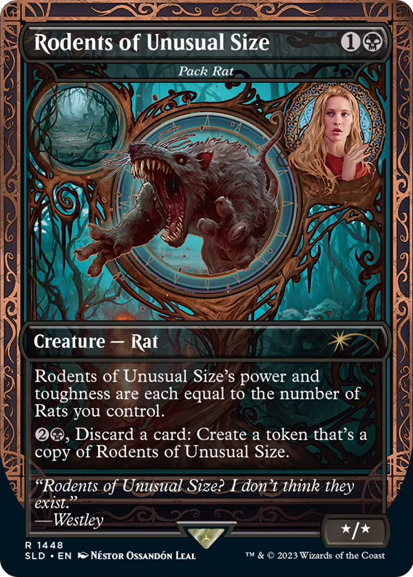 Rodents of Unusual Size - Pack Rat (SLD-1448) - Secret Lair Drop / Rodents of Unusual Size (Borderless)