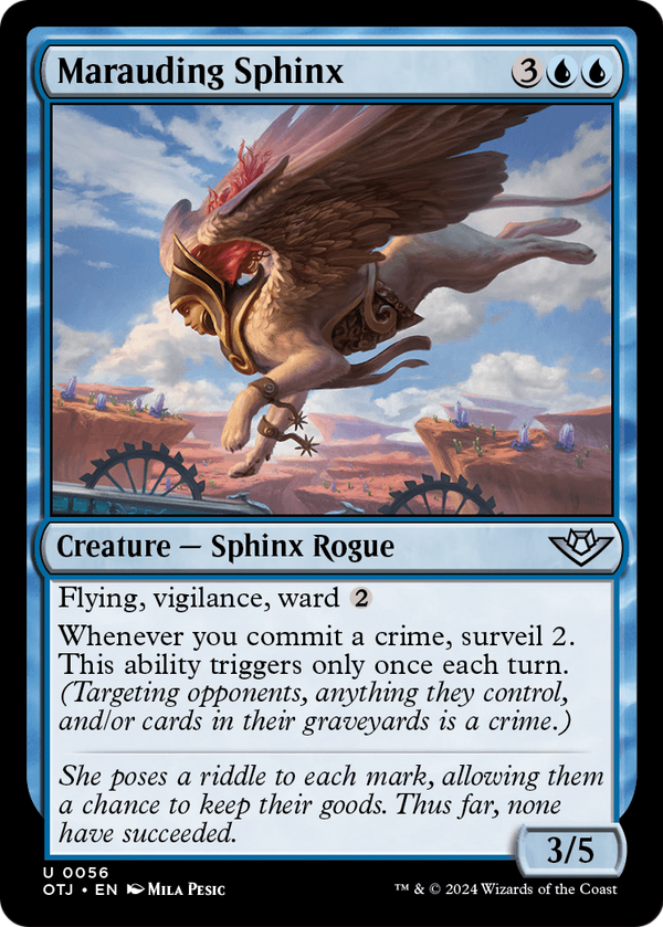 Marauding Sphinx (OTJ-056) - Outlaws of Thunder Junction