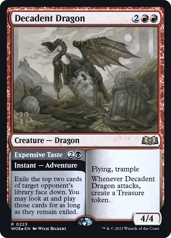 Decadent Dragon (PRE-223) - Wilds of Eldraine Promos Foil