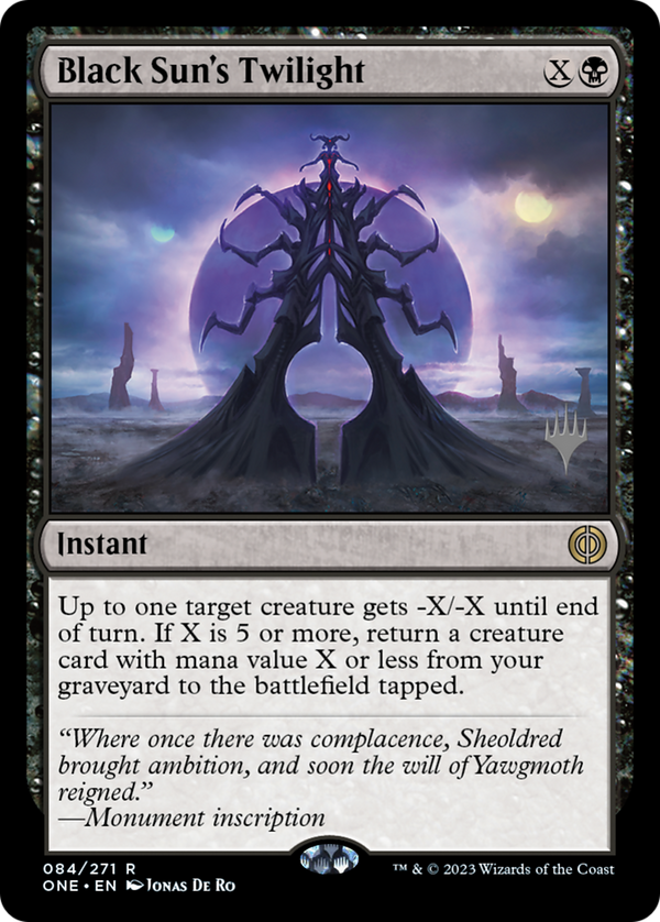 Black Sun's Twilight (PPONE-084) - Phyrexia: All Will Be One Promos Foil