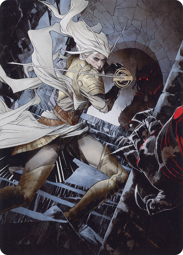 Thalia, Guardian of Thraben // Thalia, Guardian of Thraben (AMOM-067) - March of the Machine Art Series (Borderless) Foil