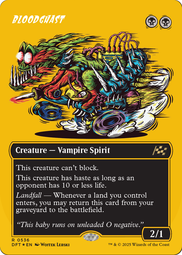 Bloodghast (Borderless) (First-Place Foil) (DFT-536) - Aetherdrift Foil