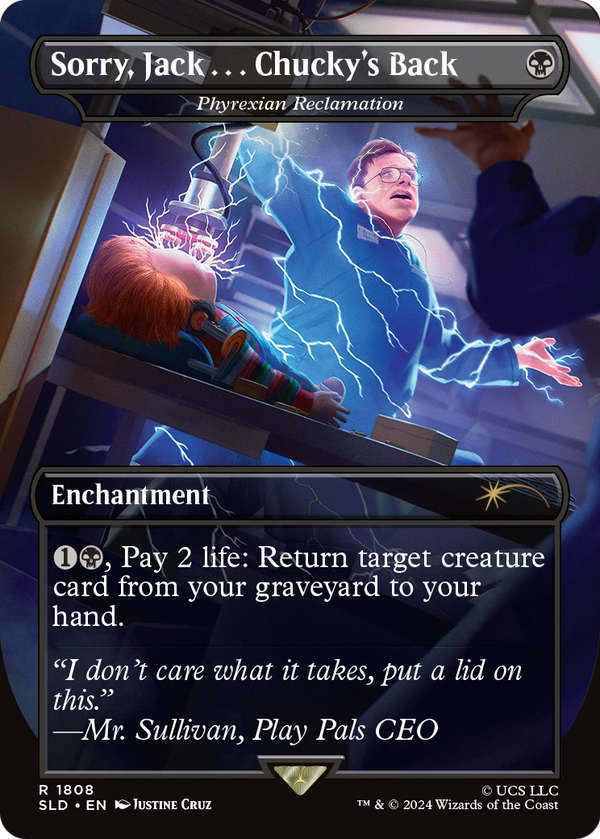 Phyrexian Reclamation (SLD-1808) - Secret Lair Drop / Sorry, Jack . . . Chucky's Back (Borderless) Foil