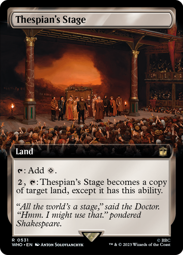 Thespian's Stage (Extended Art) (WHO-531) - Doctor Who: (Extended Art) Foil