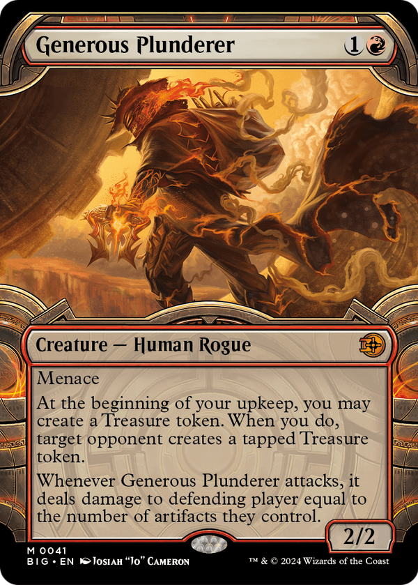 Generous Plunderer (Showcase) (BIG-041) - The Big Score: (Showcase)