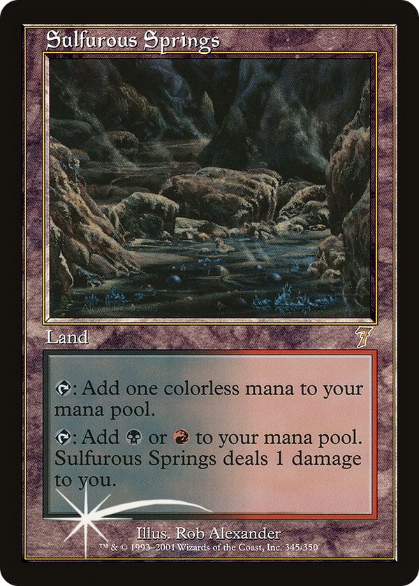 Sulfurous Springs (7ED-345★) - 7th Edition Foil