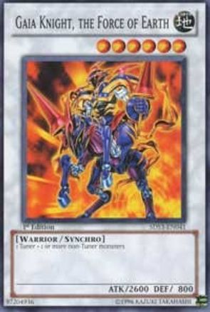 Gaia Knight, the Force of Earth (5DS3-EN041) - Starter Deck: Duelist Toolbox 1st Edition