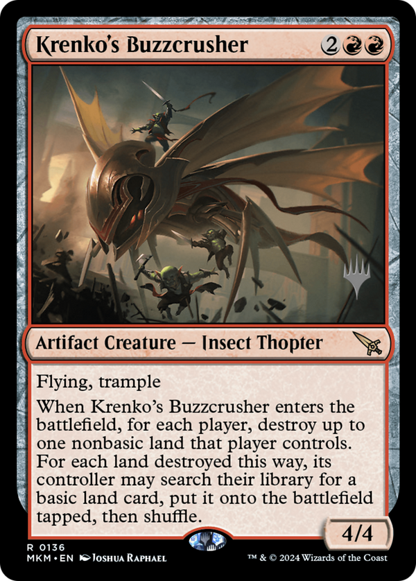 Krenko's Buzzcrusher (PPMKM-136) - Murders at Karlov Manor Promos Foil