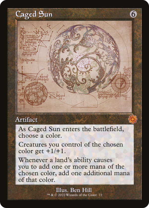 Caged Sun (Schematic) (BRR-072) - The Brothers' War Retro Artifacts