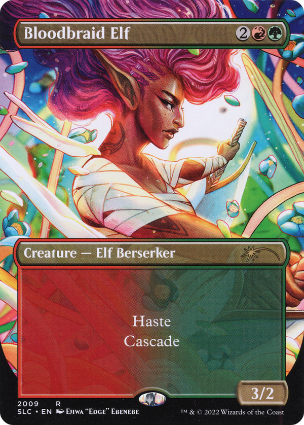 Bloodbraid Elf (SLC-2009) - Secret Lair Countdown Kit (Borderless) Foil