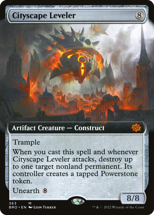 Cityscape Leveler (Extended Art) (BRO-363) - The Brothers' War: (Extended Art) Foil