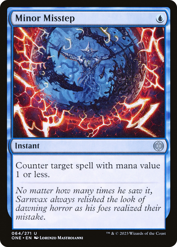 Minor Misstep (ONE-064) - Phyrexia: All Will Be One Foil