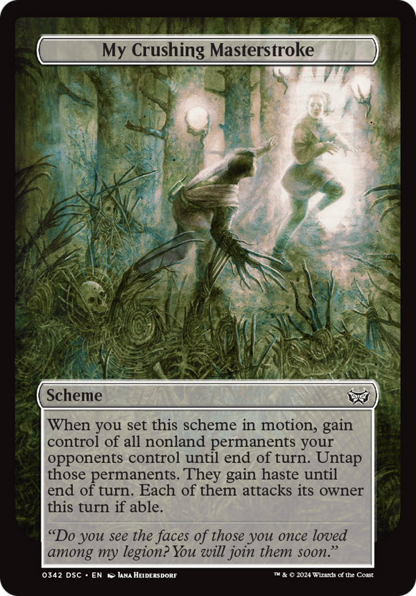 My Crushing Masterstroke (Full Art) (A:DSC-342) - Duskmourn: House of Horror Commander