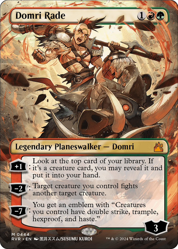 Domri Rade (Anime Borderless) (RVR-444) - Ravnica Remastered Foil