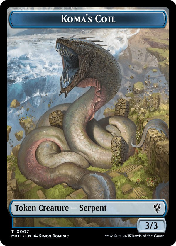 Koma's Coil (TMKC-007) - Murders at Karlov Manor Commander Tokens