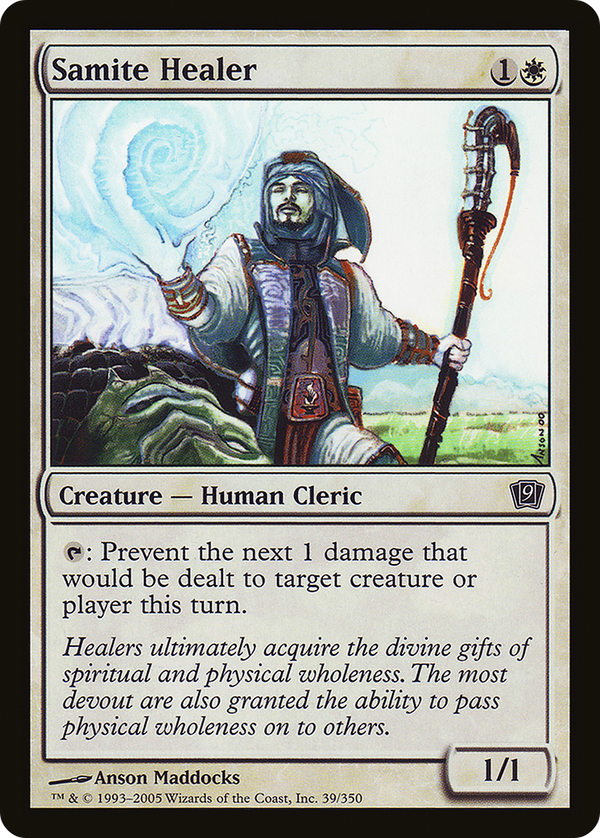 Samite Healer (9ED-039) - 9th Edition