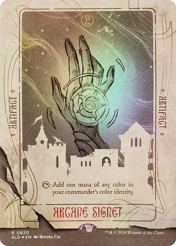 Arcane Signet (0820) (Rainbow Foil) (SLD-820★) - Secret Lair Drop (Borderless) Foil