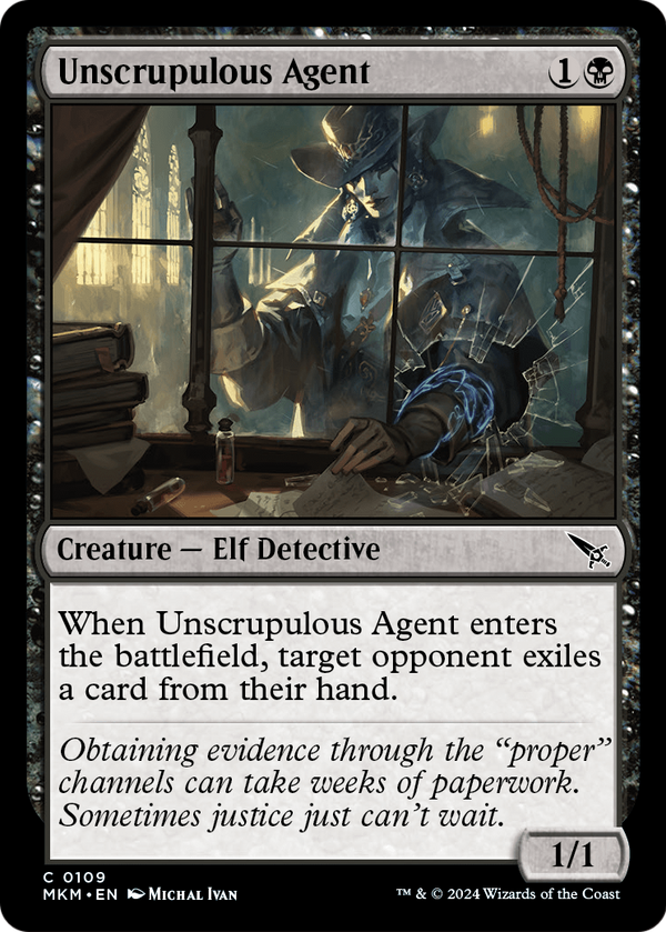 Unscrupulous Agent (MKM-109) - Murders at Karlov Manor