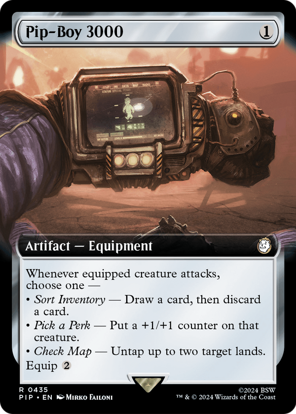 Pip-Boy 3000 (Extended Art) (PIP-435) - Fallout: (Extended Art) Foil