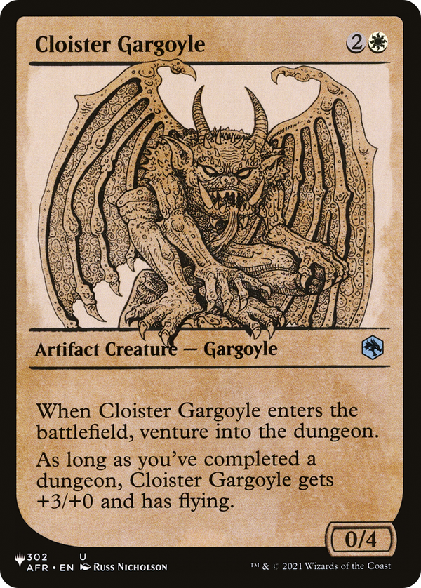 Cloister Gargoyle (Showcase) (LIST-AFR-302) - The List: (Showcase)