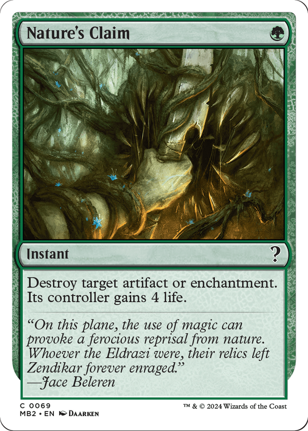 Nature's Claim (White Border) (MB2-069) - Mystery Booster 2