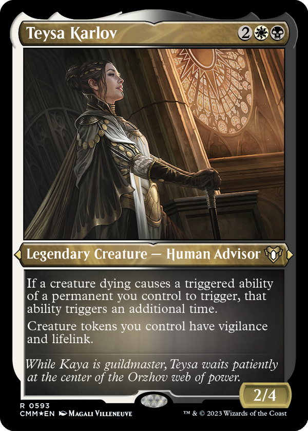 Teysa Karlov (Foil Etched) (CMM-593) - Commander Masters Foil