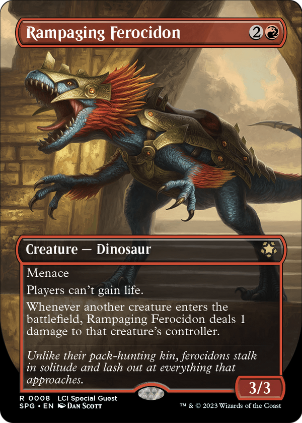 Rampaging Ferocidon (Borderless) (SPG-008) - Special Guests Foil