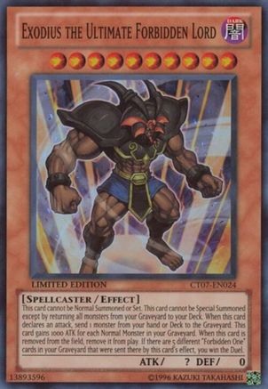 Exodius the Ultimate Forbidden Lord (CT07-EN024) - 2010 Collectors Tins Limited