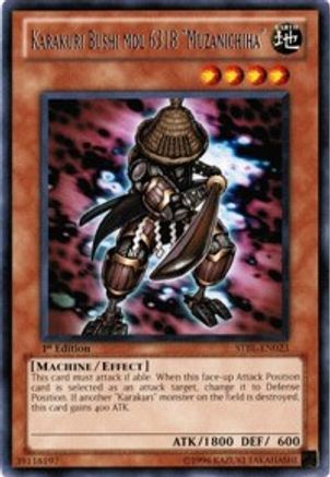 Karakuri Bushi mdl 6318 "Muzanichiha" (STBL-EN023) - Starstrike Blast 1st Edition