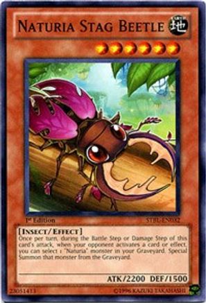 Naturia Stag Beetle (STBL-EN032) - Starstrike Blast 1st Edition