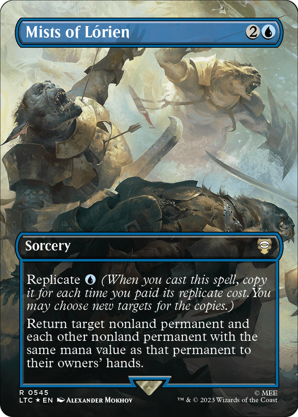 Mists of Lorien (Borderless) (Surge Foil) (LTC-545) - Tales of Middle-earth Commander Foil