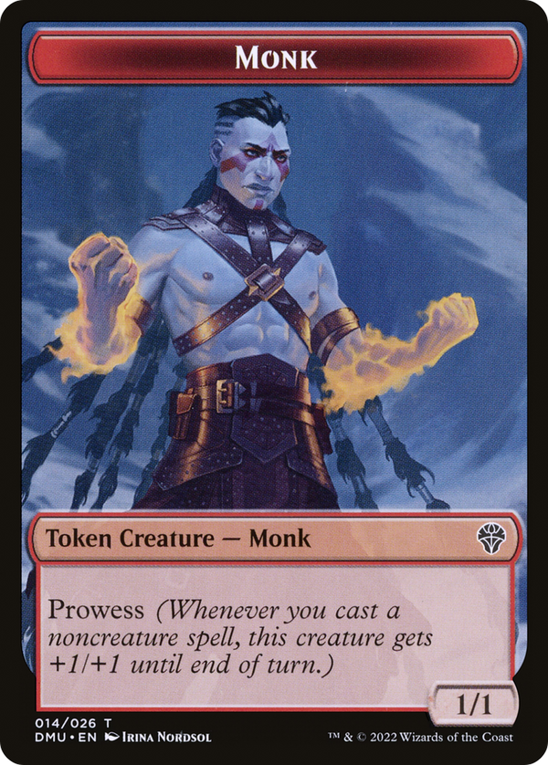 Monk Token (DMU-014) - Dominaria United Tokens