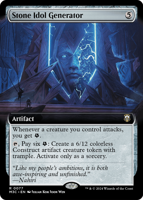 Stone Idol Generator (Extended Art) (M3C-077) - Modern Horizons 3 Commander: (Extended Art)