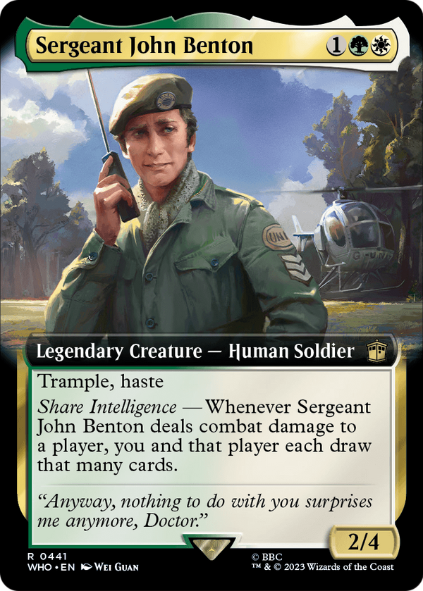 Sergeant John Benton (Extended Art) (WHO-441) - Doctor Who: (Extended Art)