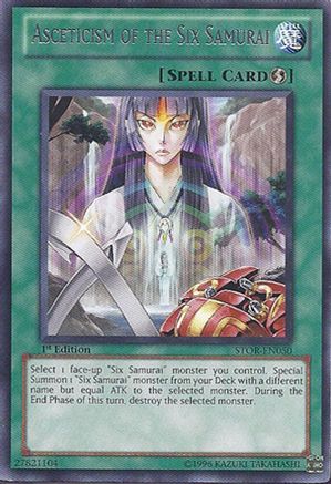 Asceticism of the Six Samurai (STOR-EN050) - Storm of Ragnarok 1st Edition