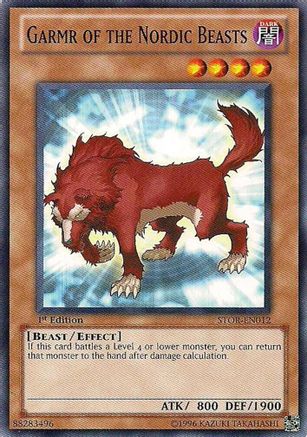 Garmr of the Nordic Beasts (STOR-EN012) - Storm of Ragnarok 1st Edition