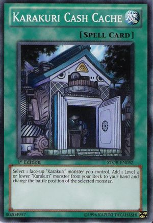 Karakuri Cash Cache (STOR-EN052) - Storm of Ragnarok 1st Edition