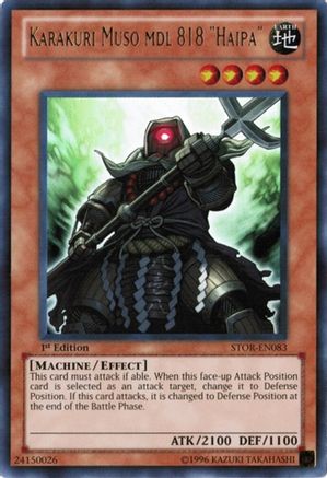 Karakuri Muso mdl 818 "Haipa" (STOR-EN083) - Storm of Ragnarok 1st Edition