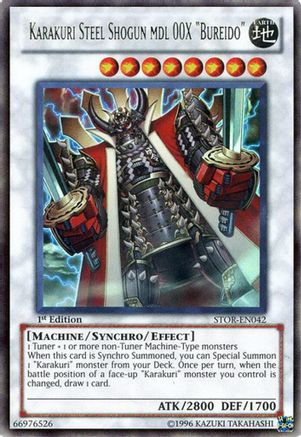Karakuri Steel Shogun mdl 00X "Bureido" (STOR-EN042) - Storm of Ragnarok 1st Edition